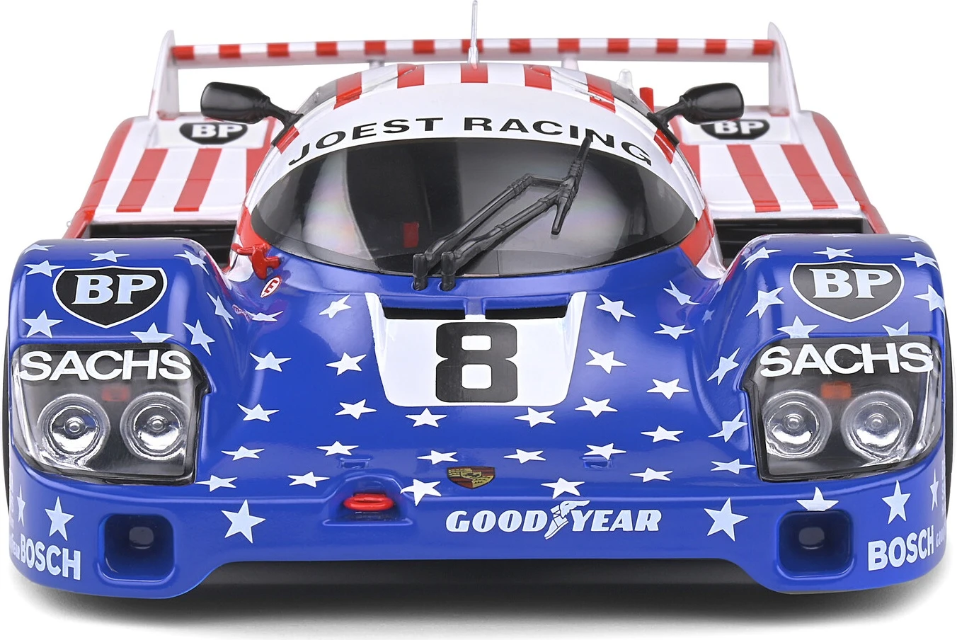 Porsche 956 3rd Le Mans 1986 #8 Spirit Of America In 1:18 Scale By Solido - Image 7