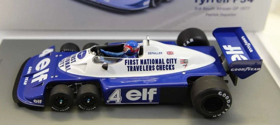 Tyrrell P34 No.4 3rd South African GP 1977 Patrick Depailler In 1:18 Scale By Spark - Image 2