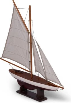 Mini Pond Yacht, Red By Authentic Models