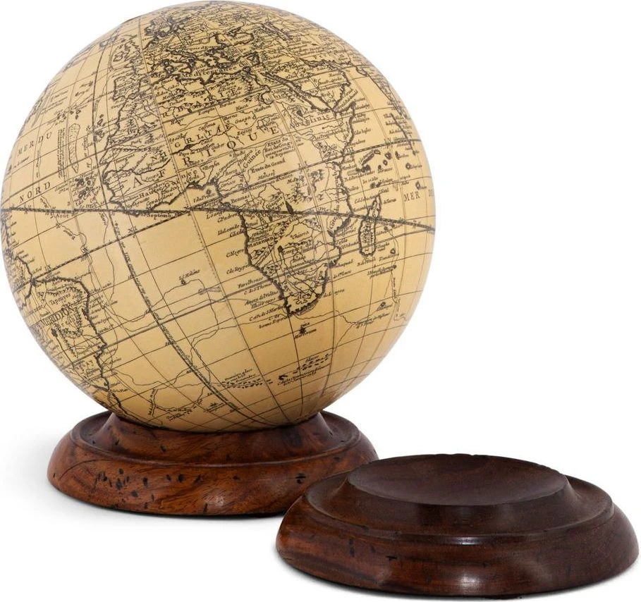 Globe Base, Wood By Authentic Models