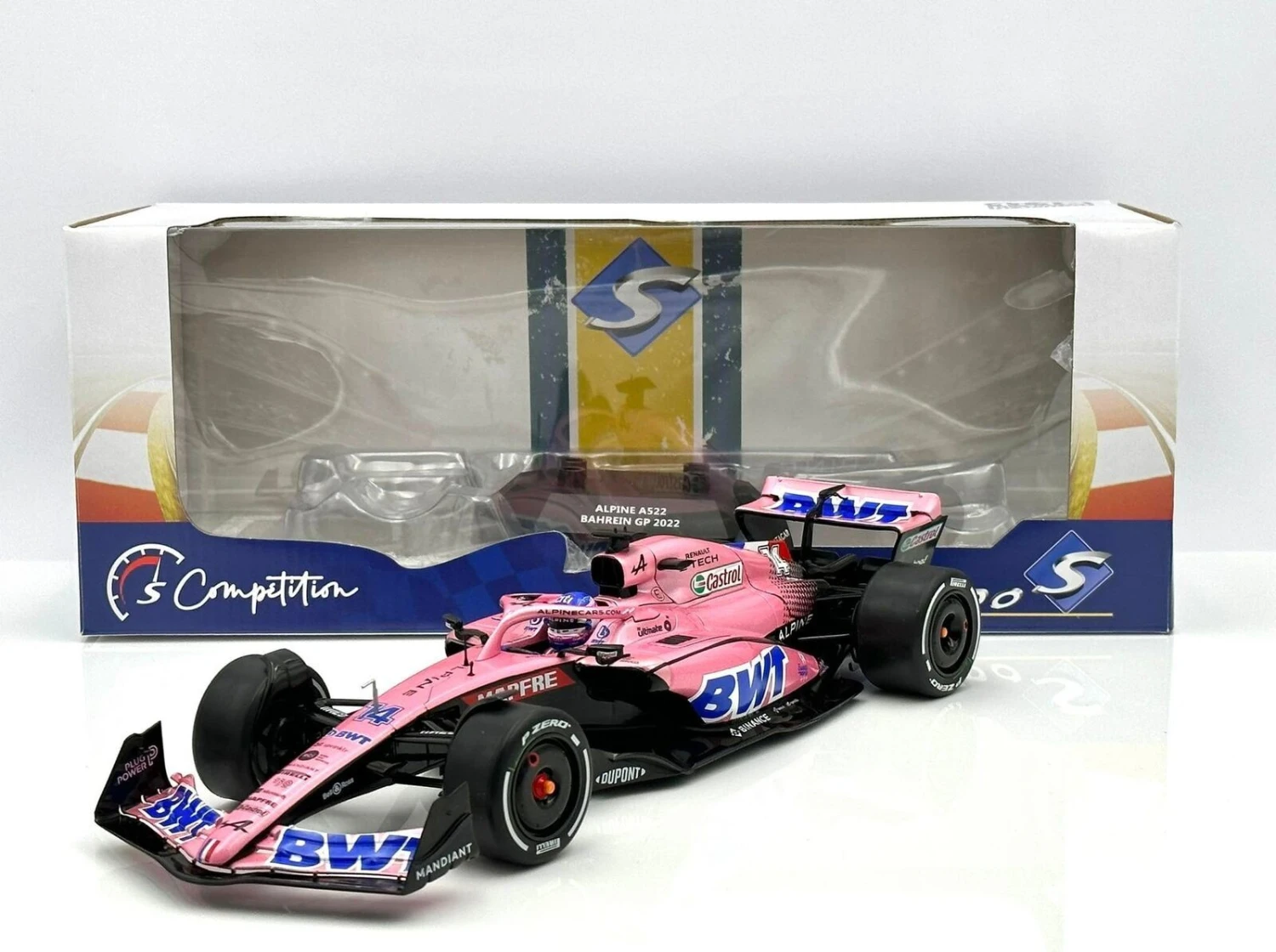 2022 Alpine A522 - Bahrain GP Fernando Alonso In 1:18 Scale - Image 3