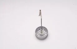 Racing Wheel Memo Clipping Stand Silver 1:12 Scale By AUTOart