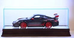 The 1:18 Scale Glass And Wood Display Case For Scale Model Cars By Mint Models