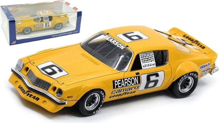 1974-1975 Chevrolet Camaro No.6 Daytona IROC David Pearson 1:43 Scale - Image 2