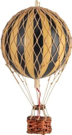 Floating The Skies, Black Air Balloon By Authentic Models