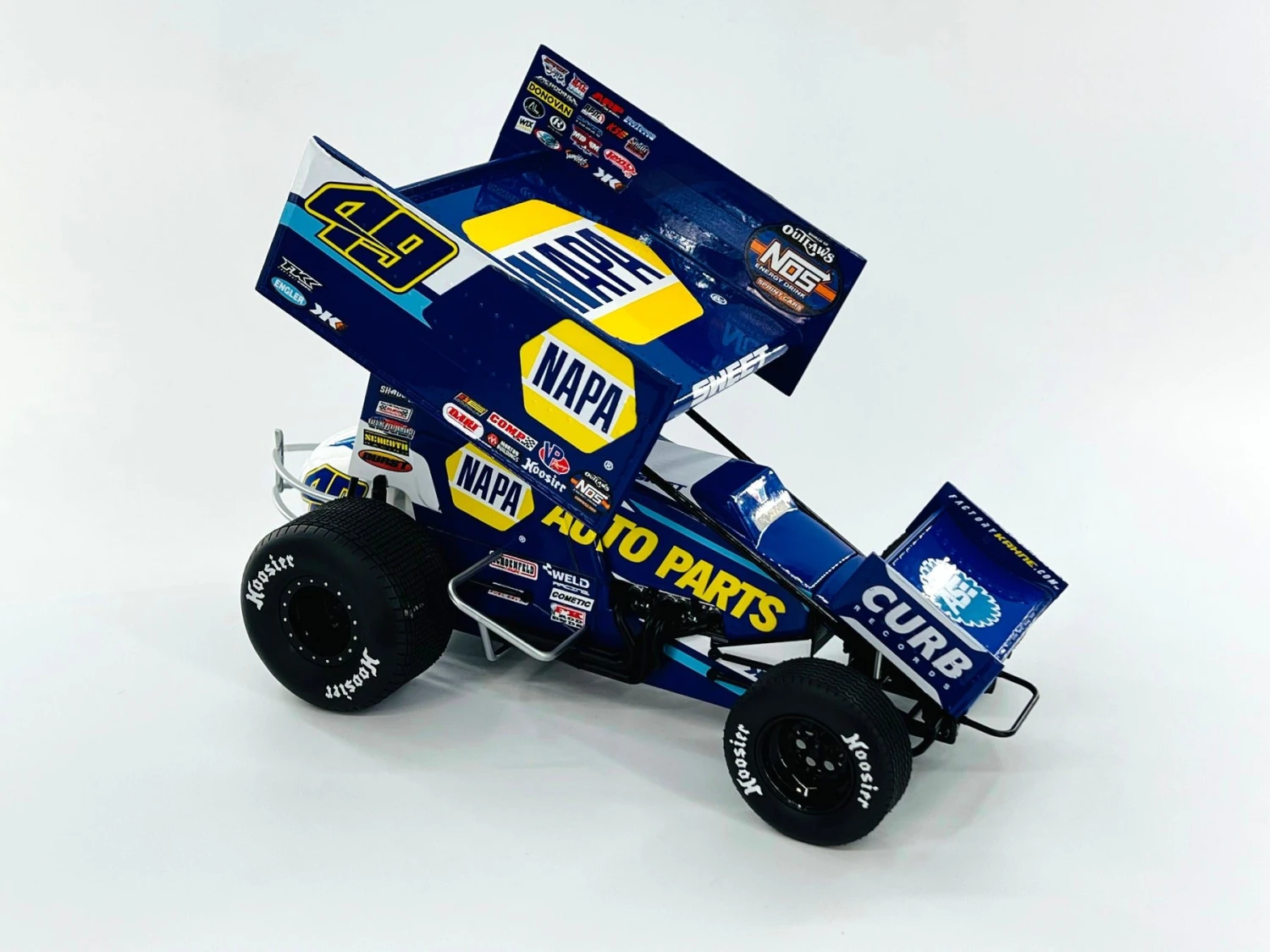 2021 #49 Napa Sprint Car Brad Sweet In 1:18 Scale By Acme - Image 3