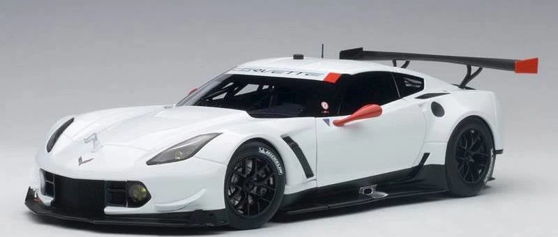 2016 Corvette C7.R In White W Red Accents Diecast Model In 1:18 Scale By AUTOart - Image 5