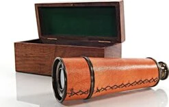 Handheld Telescope In Wood Box By Old Modern Handicrafts
