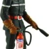 Fireman Figurine With Full Suit Gloves And Helmet In 1:18 Scale By Le Mans Miniatures