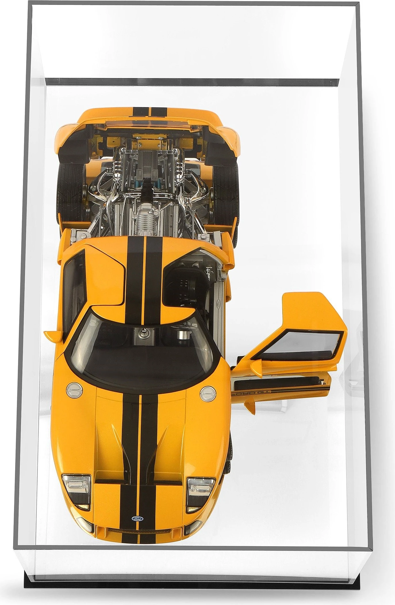 Model Car Display With Black Base And Lucite Cover In 1:12 Scale - Image 3