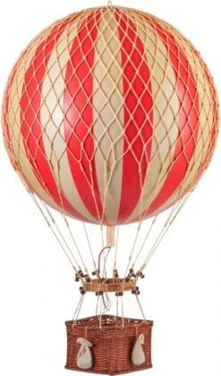 Jules Verne, True Red Air Balloon By Authentic Models