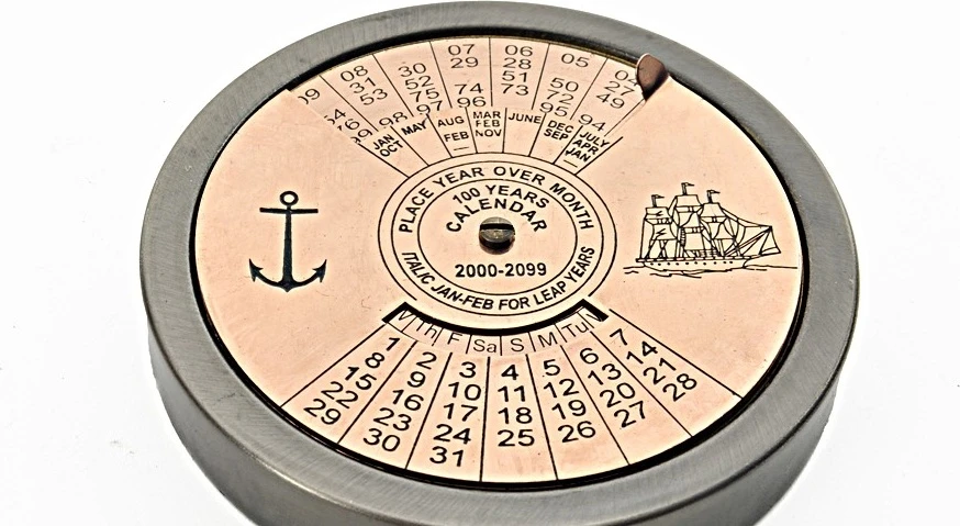 100 Year Calendar & Compass Quote Set Of 2 By Old Modern Handicrafts - Image 2