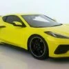 2020 Chevrolet Corvette Stingray Accelerate Yellow Metallic In 1:18 Scale By Topspeed
