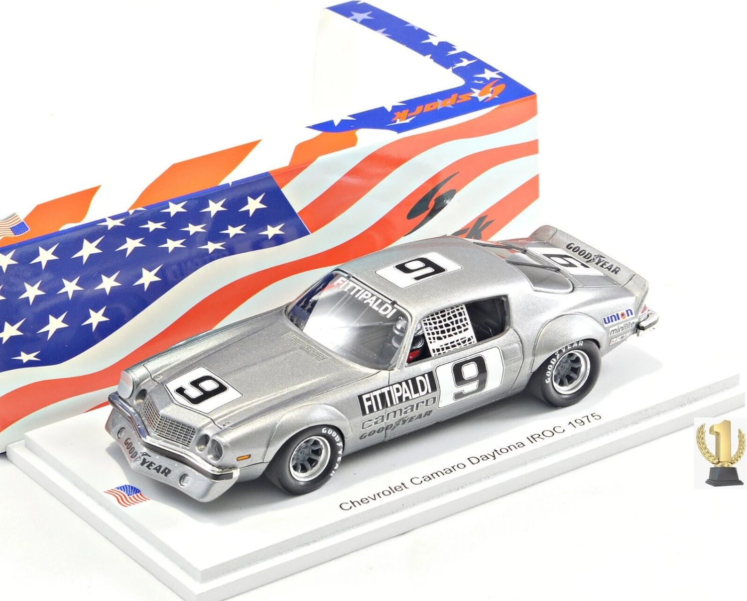 1974/1975 Chevrolet Camaro No. 9 Daytona IROC Emerson Fittipaldi 1:43 Scale - Image 2