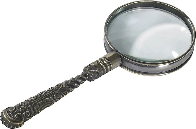Rococo Magnifier, Bronze By Authentic Models