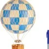 Travels Light, Check Blue Air Balloon By Authentic Models